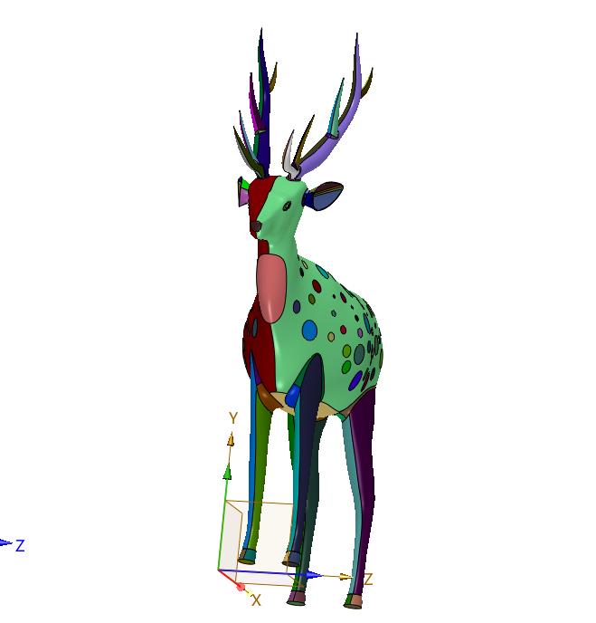 小鹿精雕3D打印模型文件