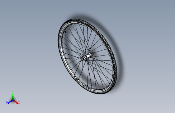 Y3989-轮毂 Bicycle Front Wheel STP