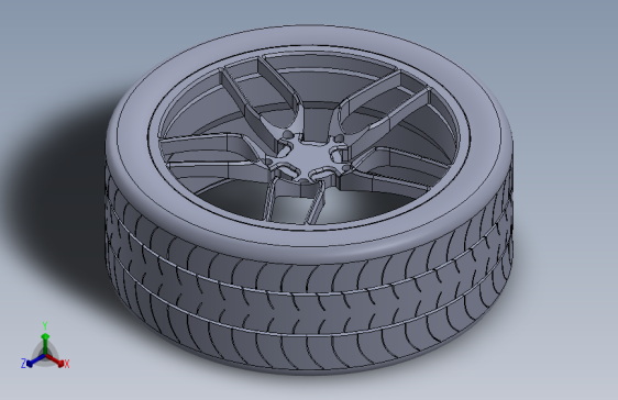 Y4010-轮毂 custom-wheel-4 CATIA SW STP