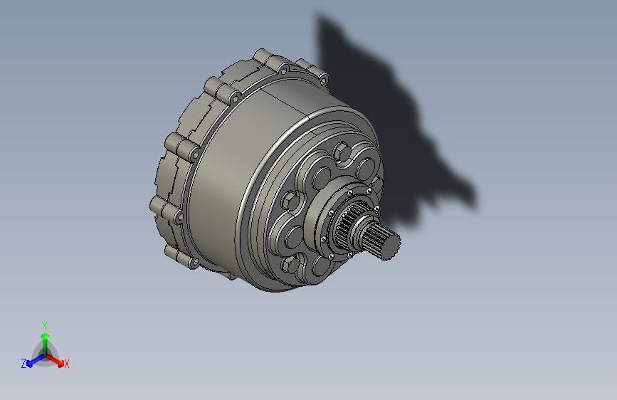 Y4078-行星齿轮减速器planetary-gearbox-2 CATIA INV STP