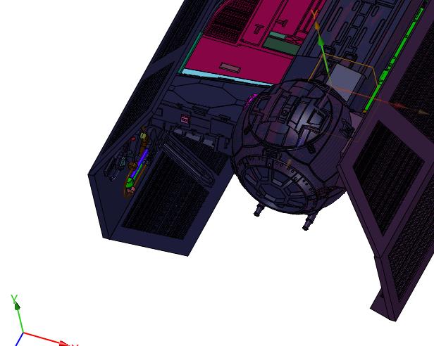 星球大战帝国机型TIE高级x1星际战斗机