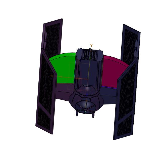 星球大战帝国机型TIE高级x1星际战斗机