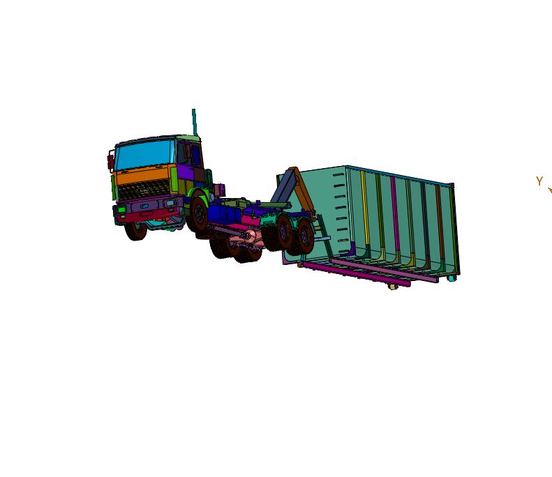 修理厂报废车辆拖拽清障车