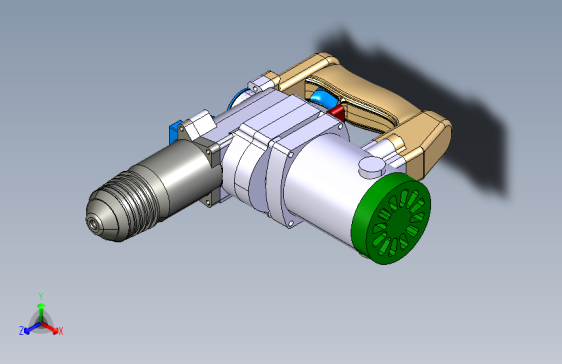 Y4135-手电钻 drill-39 CATIA STP