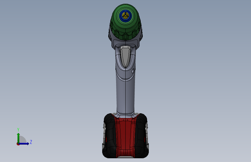 Y4179-手电钻 coordless-drill-concept SW IGS STL 左侧视图