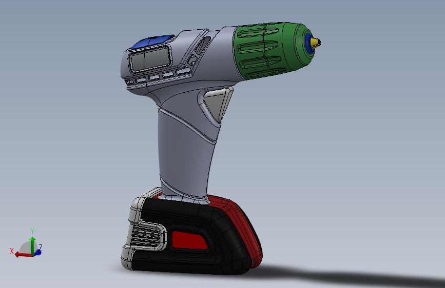 Y4179-手电钻 coordless-drill-concept SW IGS STL