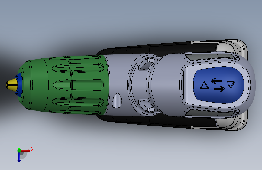 Y4179-手电钻 coordless-drill-concept SW IGS STL 俯视图