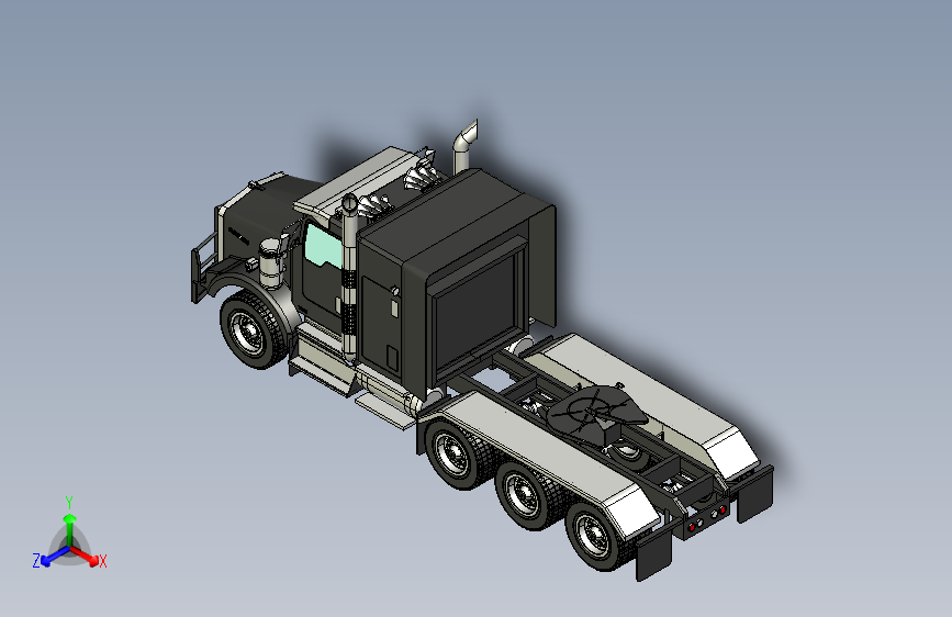 Y4207-卡车 Kenworth T800 STP