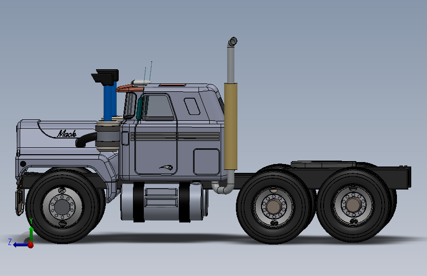 Y4222-卡车 mack-r-series SW