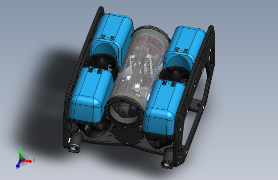 Y4325-海底探测器 ROV bluerobotics-bluerov2-standard SW STP IGS STL