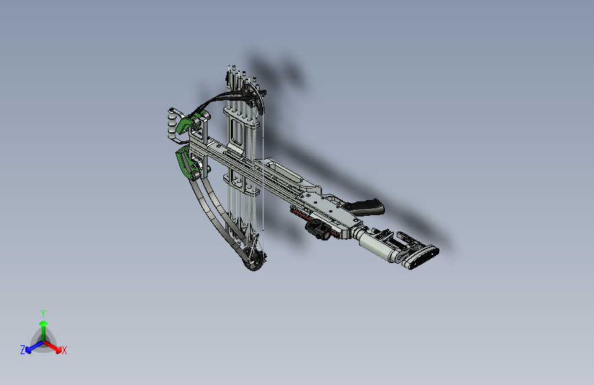 Y4354-弓弩 crossbow-31 STP