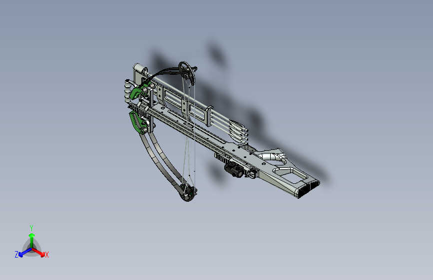 Y4355-弓弩 crossbow-34 STP