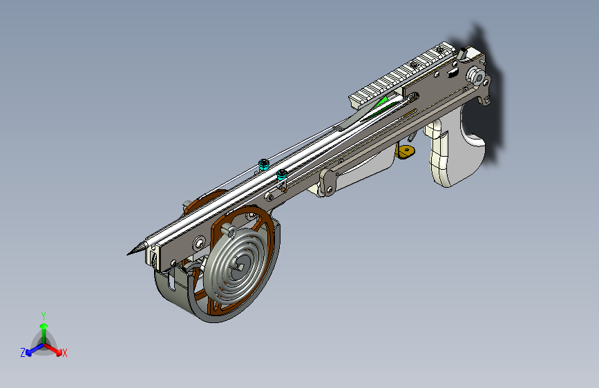 Y4357-弓弩 crossbow-coil-spring STP