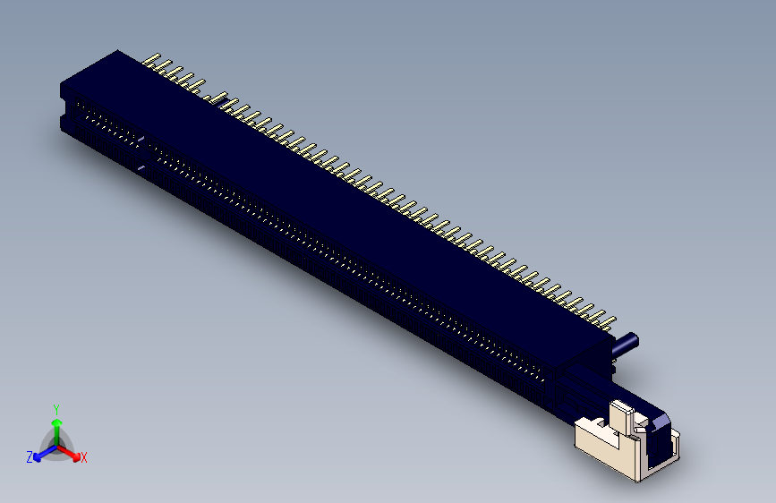 Y4387-接插件  lotes-pci-express-x16-connector  OBJ STP IGS