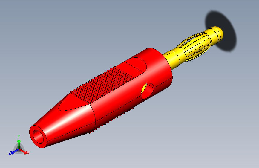 Y4409-接插件  red-banana-plug-connector-1 3 STP