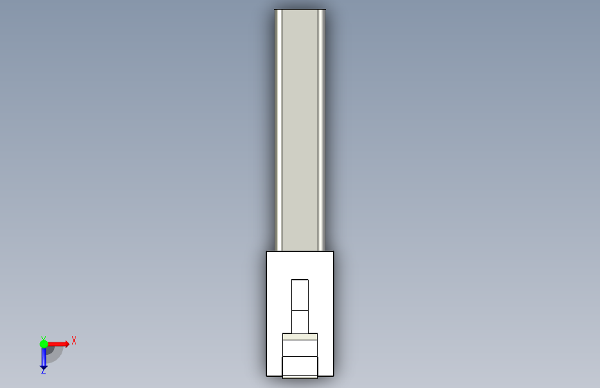 Y4410-接插件 rj45_ethernet_plug-1 5 STP IGS 俯视图