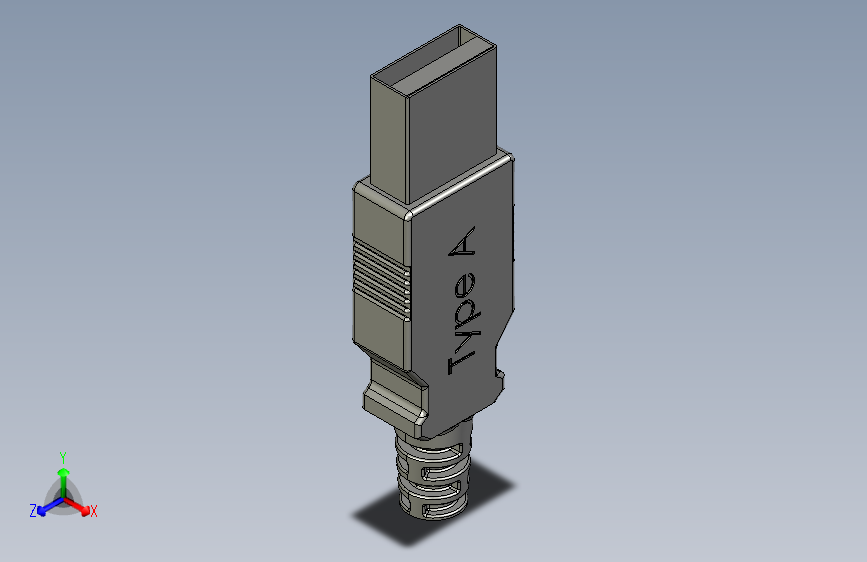 Y4425-接插件  type-a_usb-male STP