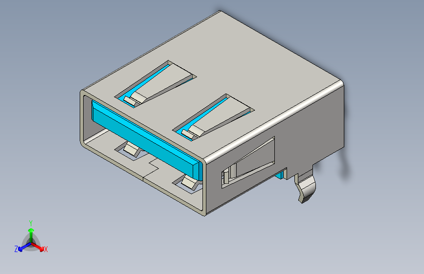 Y4427-接插件  usb-receptacle INV STP IGS