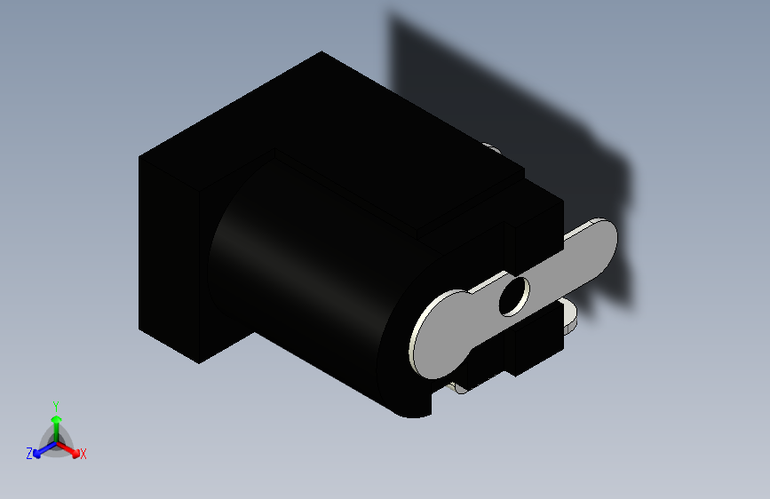 Y4440-接插件  2.1mm_DC_Power_Socket INV STP STL