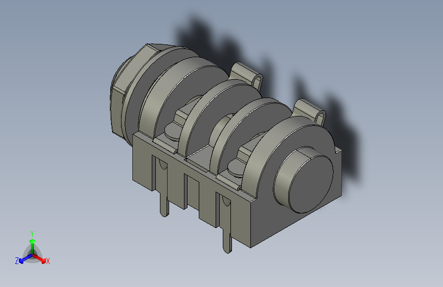 Y4446-接插件  6.35mm Mono Jack Socket Connector STP
