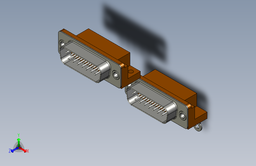Y4452-接插件  15-pin-board-and-chassis-jack STP