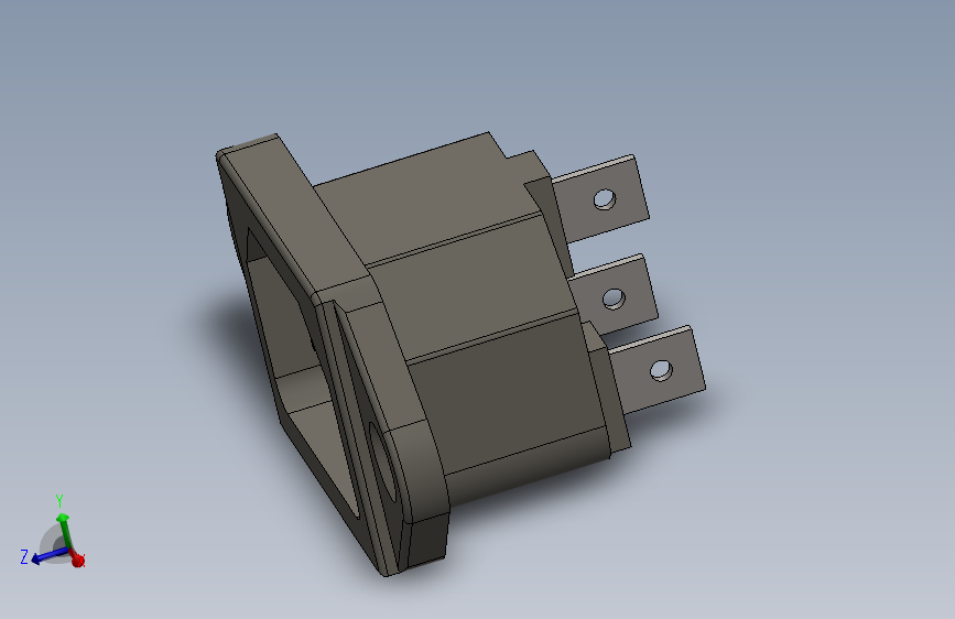 Y4457-接插件  AC Power outlet connector SW STP