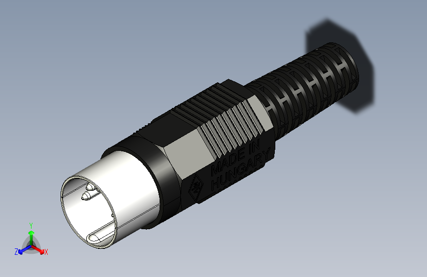 Y4513-接插件  din-5-connector-male STP X_B