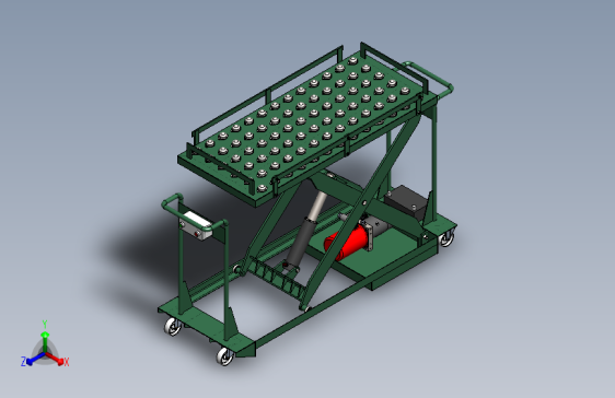 Y4625-剪式升降机 Scissor Lift 650x1400xH250-1100 SW STP
