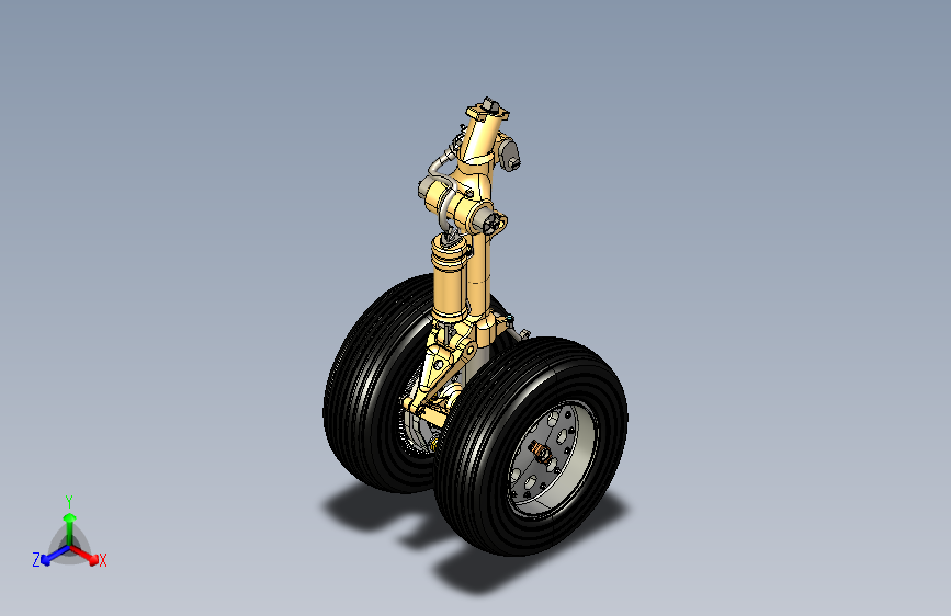 Y4666-飞机起落架  hawker harrier main gear IGS