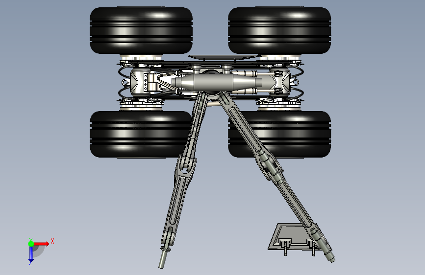 Y4678 飞机起落架 Main Landing Gear Stp Step 模型图纸下载 懒石网