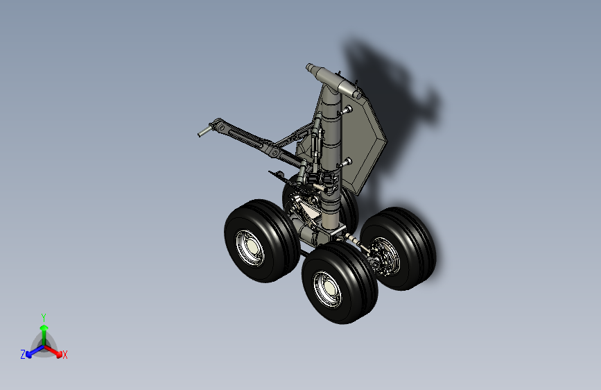 Y4678-飞机起落架  main-landing-gear STP