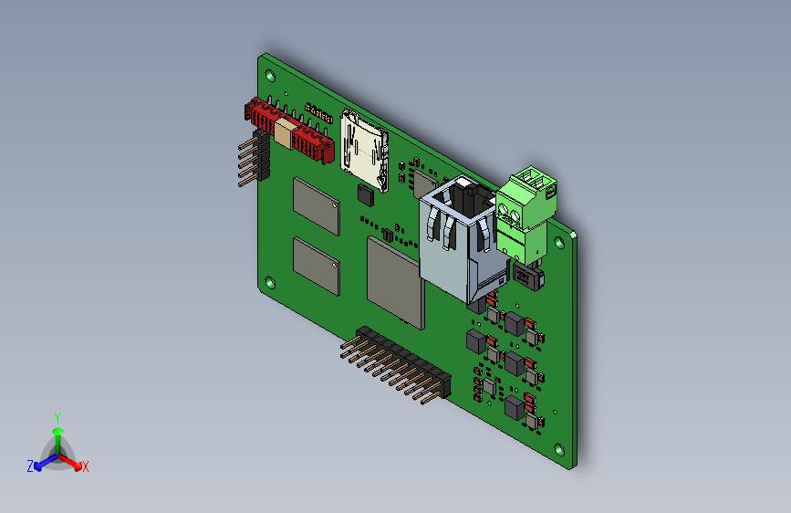 Y4848-电路板 主板 printed-circuit-board-3 STP