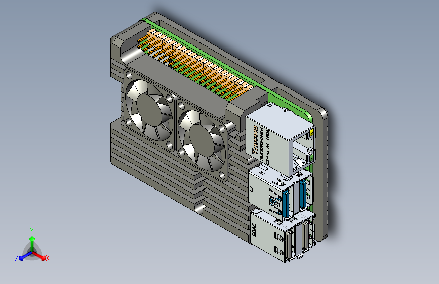 Y4853-电路板 主板 raspberry-pi4-card STP