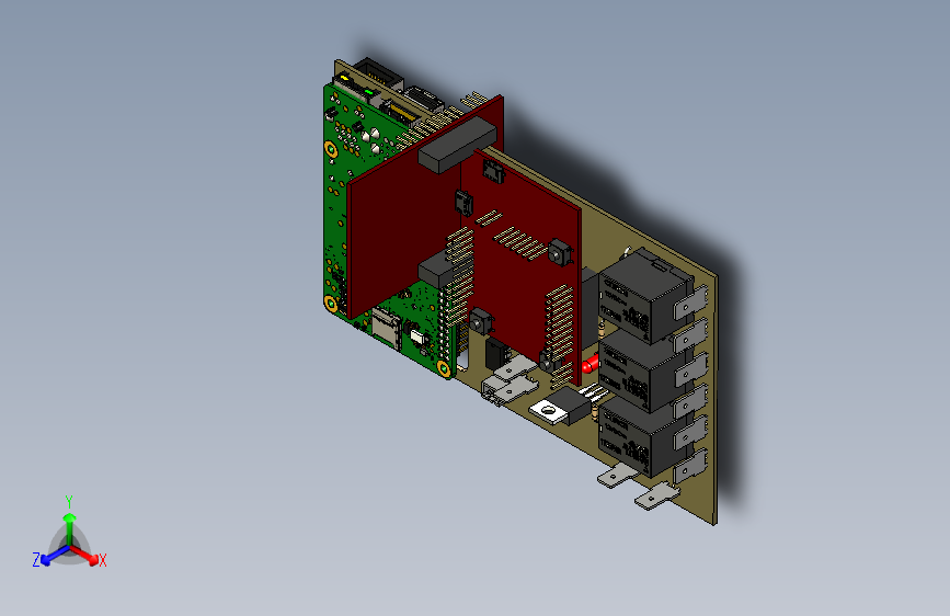 Y4855-电路板 主板 rasp-pi-and-tivac-shield-1 1 STP