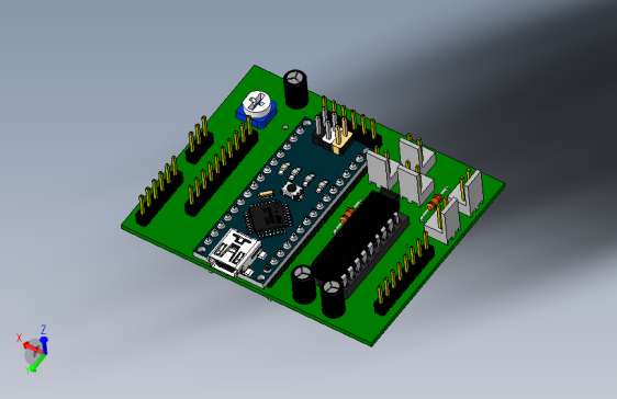 Y4872-电路板 主板 3d-printed-circuit-board-pcb SW STP