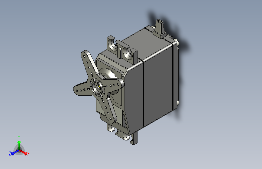 Y4893-舵机  futaba-s3051-hv-high-voltage-servo CREO STP STL