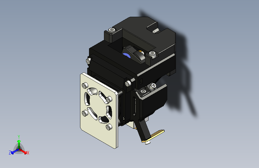 Y4940-舵机  double-hotend-servo STP