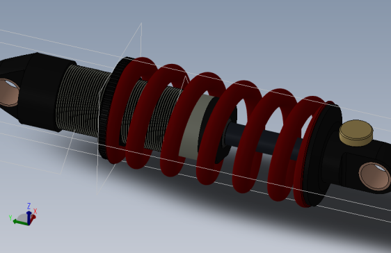 Y4956-减震器   manitou_shock SW STL