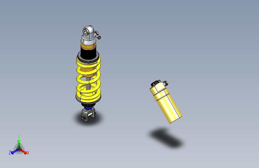 Y4963-减震器   ohlins-su852-shock STP STL