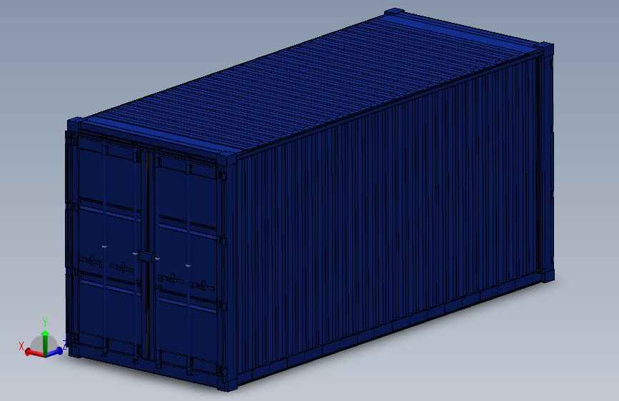 Y5201-集装箱 container-20-f-high-cube SW_SOLIDWORKS 2012_模型图纸下载 – 懒石网