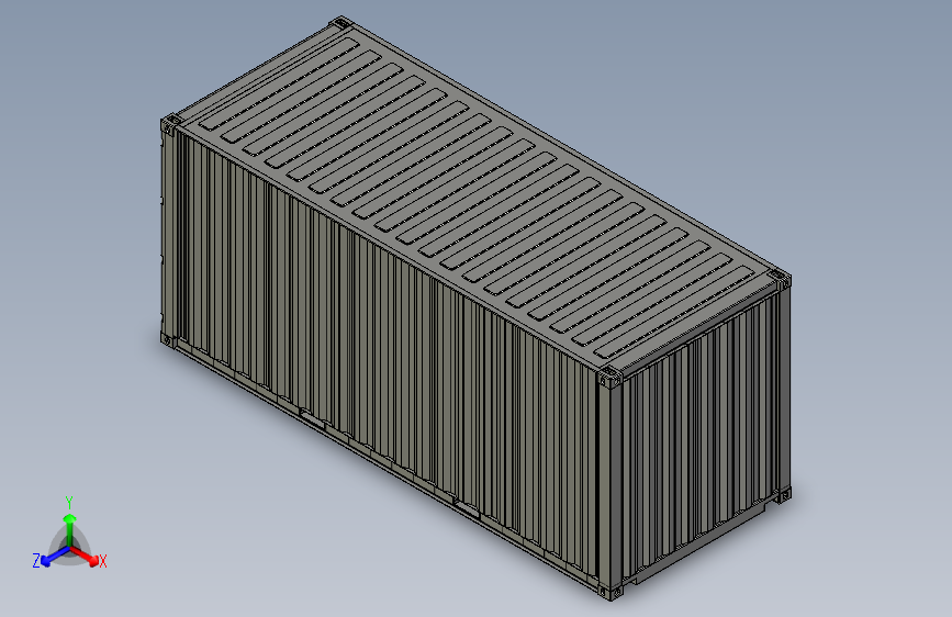Y5212-集装箱  iso-container-6m-20ft-standard INVENTOR STP