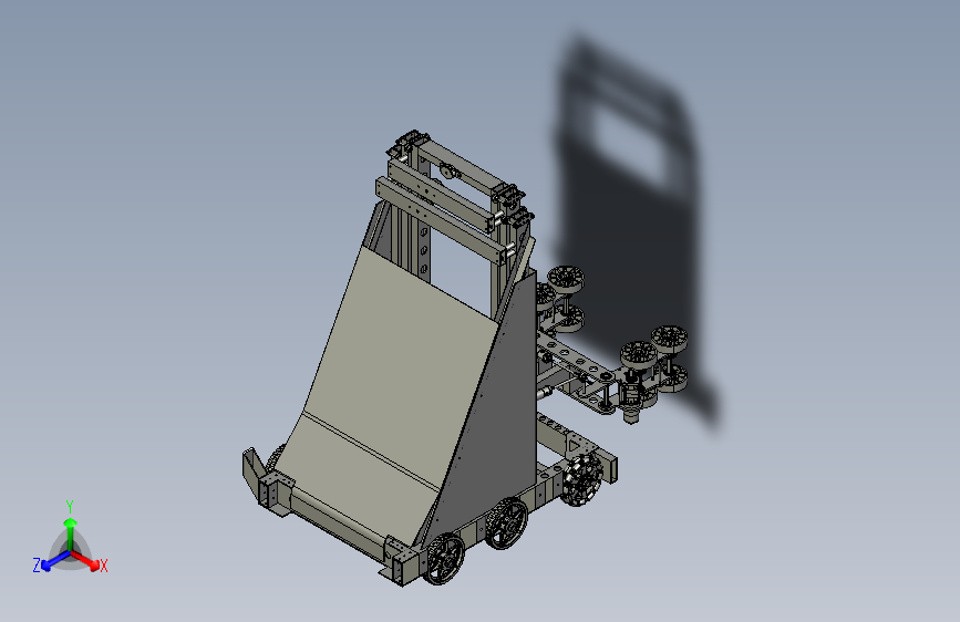 Y5293-2018 6090号机器人车3D模型图纸 STEP格式
