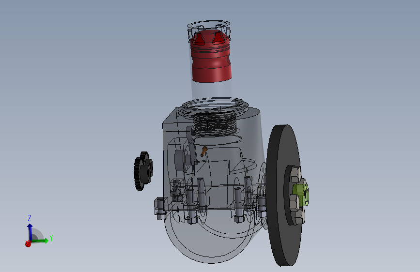 Y5300-Barr and Stroud 引擎三维建模图纸 solidworks设计