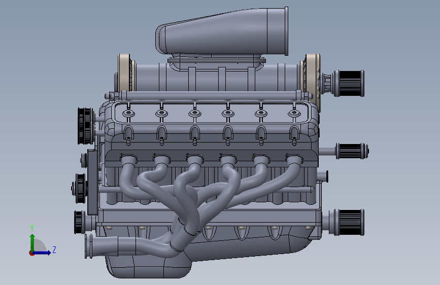 Y5461-v12-engine-95 SW_SOLIDWORKS 2021_模型图纸下载 – 懒石网