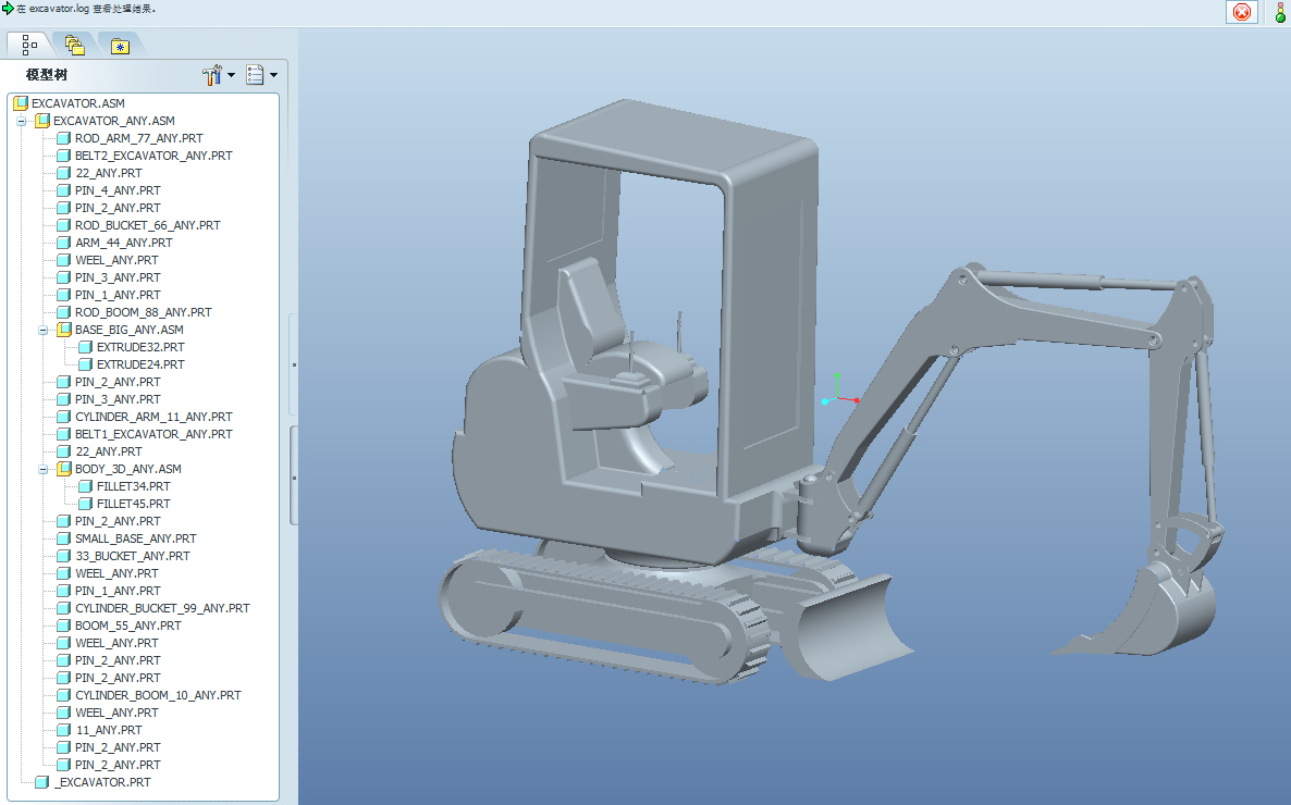 履带液压两用推土挖掘机