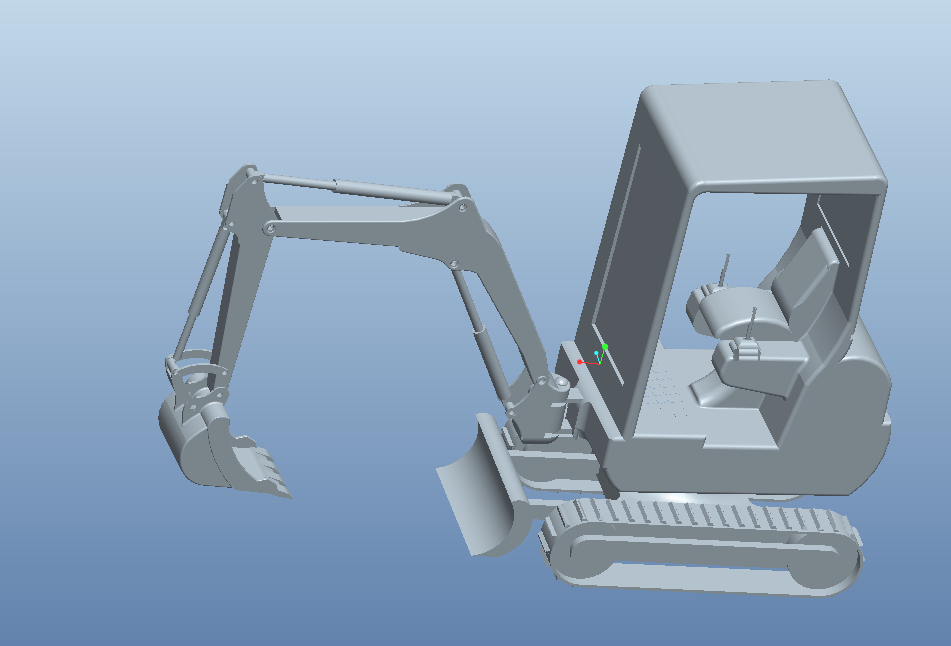 履带液压两用推土挖掘机