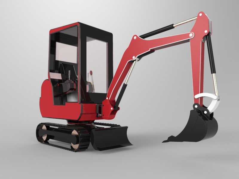 履带液压两用推土挖掘机