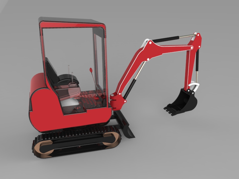 履带液压两用推土挖掘机