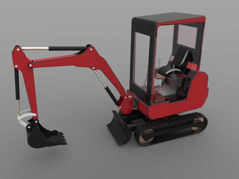 履带液压两用推土挖掘机