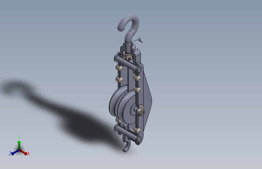Y5845-葫芦 rope-hoist-2 SW 主视图